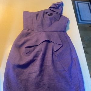 BCBG purple one shoulder dress Sz 2